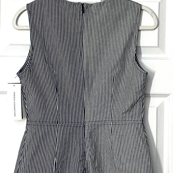 NEW French Connection ZINA STRIPE DENIM Mini DRESS - Picture 7 of 10